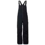 MTNPShellBib- Black bib overalls on a white background