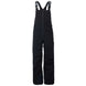 MTNPShellBib- Black bib overalls on a white background
