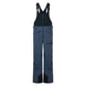 MTNPShellBib-Blue bib overalls with black accents on a white background