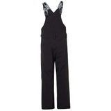 MTNPShellBib- Black bib overalls on a white background