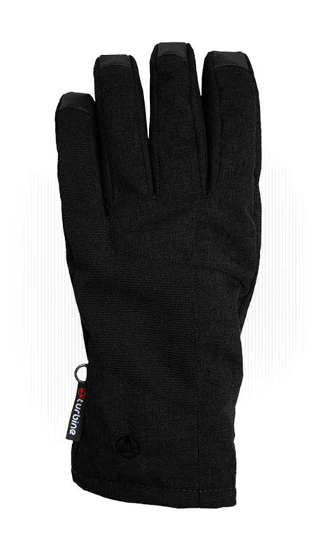 MTetonGlove-Black glove with a visible brand label on a white background