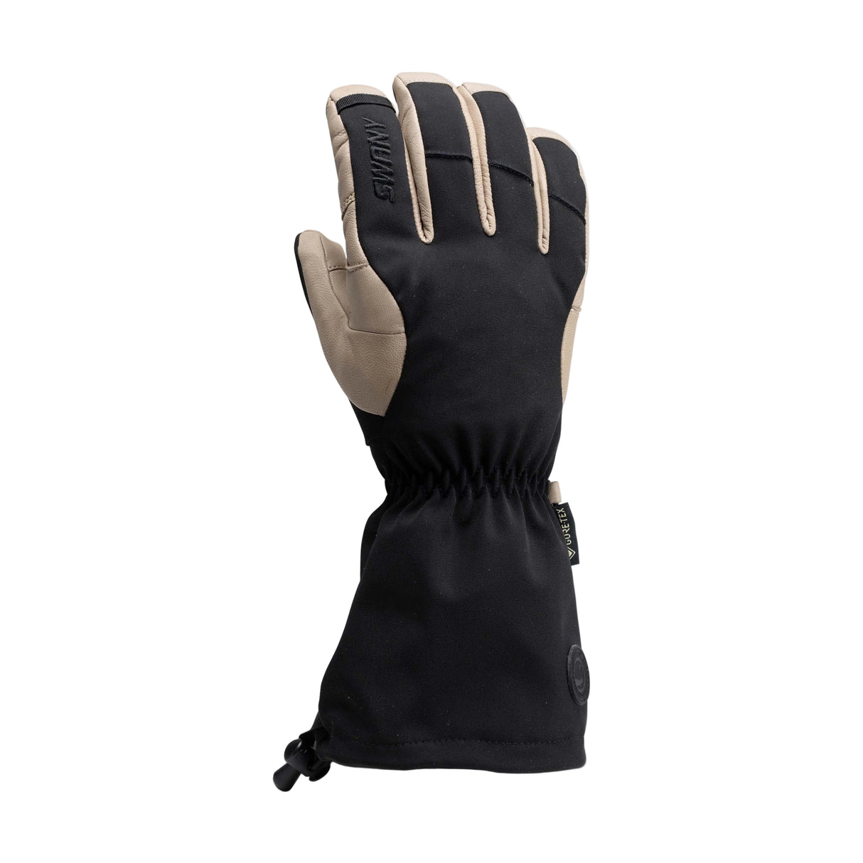 MTheAirGlove-Black and beige glove on a white background