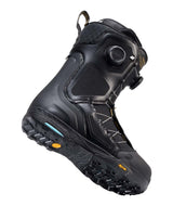 MTheory- Black snowboard boot on a white background