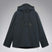 MTimberlineShellAnorak-A dark gray hooded jacket with a large tonal Oakley logo on the chest, displayed against a neutral gray background.