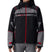MTitanJacket- Man wearing a black, red, and grey ski jacket on a white background