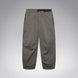 MWintertideSoftshellPant-A pair of gray snow pants with a black belt and a small black Oakley logo on the left thigh, displayed against a neutral gray gradient background.