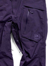 M_ak_CyclicGORE-TEX2LBibPants-Purple snow pants with suspenders on a white background