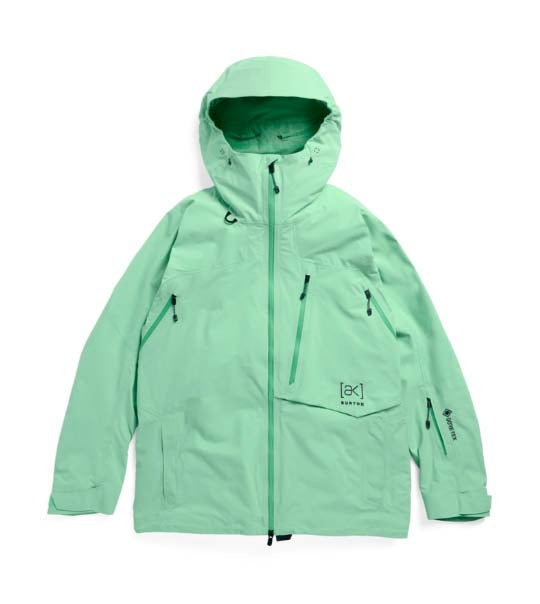 M_ak_CyclicGORE-TEX2LJacket-Light green jacket with a hood on a white background