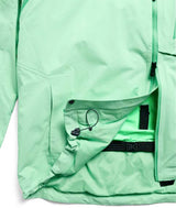 M_ak_CyclicGORE-TEX2LJacket-Light green jacket with a hood on a white background