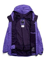 M_ak_SwashSyntheticInsulatedGORE-TEX2LJacket-Purple jacket with a geometric pattern on a white background