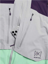 M_ak_SwashSyntheticInsulatedGORE-TEX2LJacket-Multicolored jacket with purple, gray, and green sections on a white background
