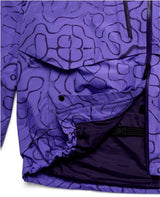 M_ak_SwashSyntheticInsulatedGORE-TEX2LJacket-Purple jacket with a geometric pattern on a white background