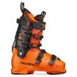 Mach1MV130- Orange and black ski boot on a white background 