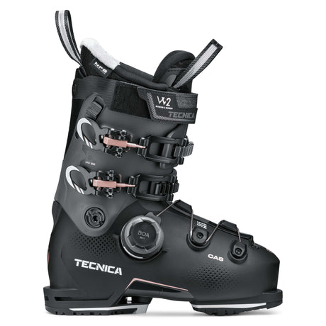 MachBOAHV95W- Black ski boot on a white background 