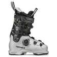 MachBOAMV85W- Black and grey ski boot on a white background