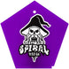 MagicScraper- Purple hexagon shaped scraping tool on a white background