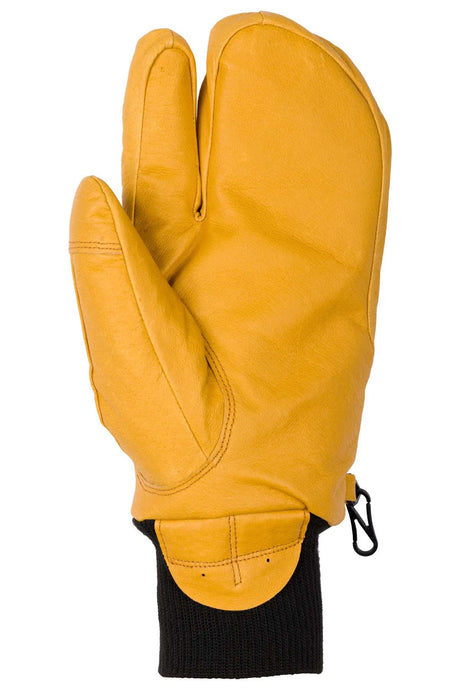 MaineLineGlove-Yellow and black glove with a visible brand logo on a white background