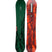 Manifest- Green, black, and red snowboard on a white background