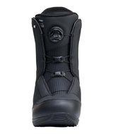 Market- Black snowboard boot on a white background