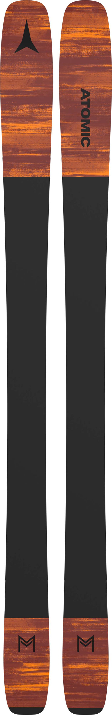 Maven88CTI- Black and orange base of the ski on a white background