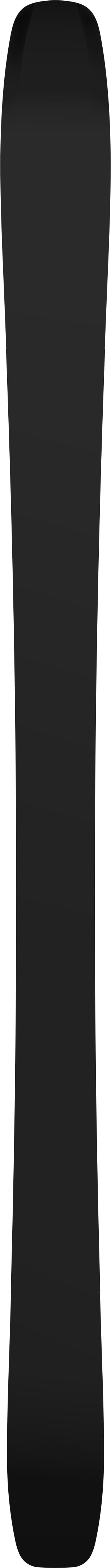 Maverick86C- Black base of the ski on a white background