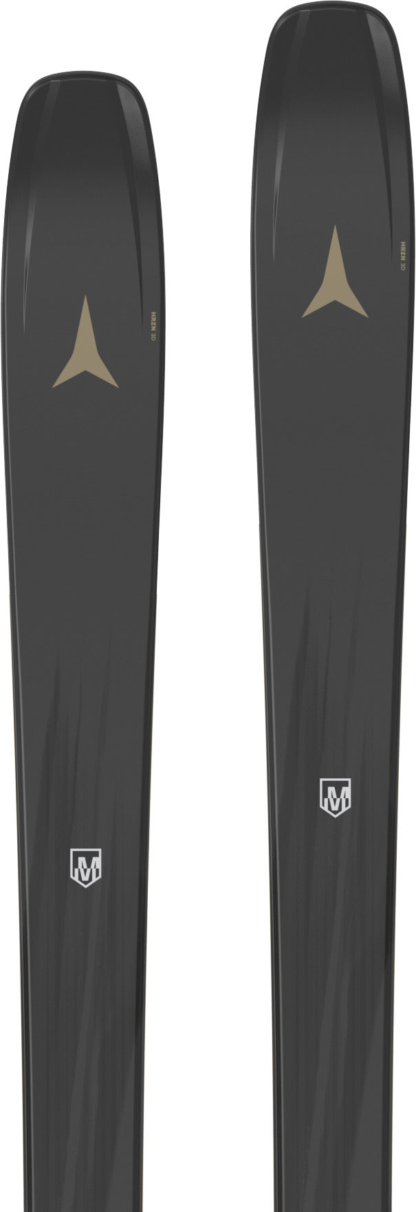 Maverick88CTI- View of the tips on the skis on a white background