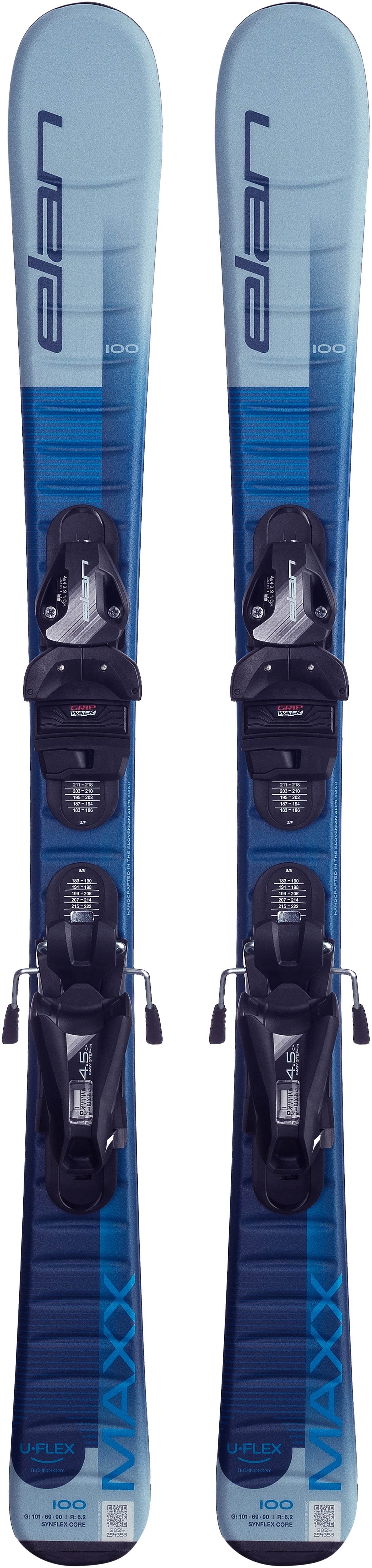 MaxxBlueJREL4.5GW- Blue ski on white background 