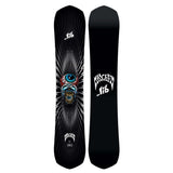 MayhemRipper- Black snowboard with a unique design on a white background