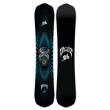 MayhemRipper- Black snowboard with a unique design on a white background