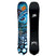 MayhemRocket- Two views of a snowboard with artistic design and brand logo on a white background
