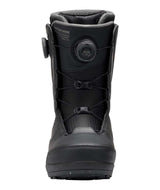 MaysisWide- Black snowboard boot on a white background