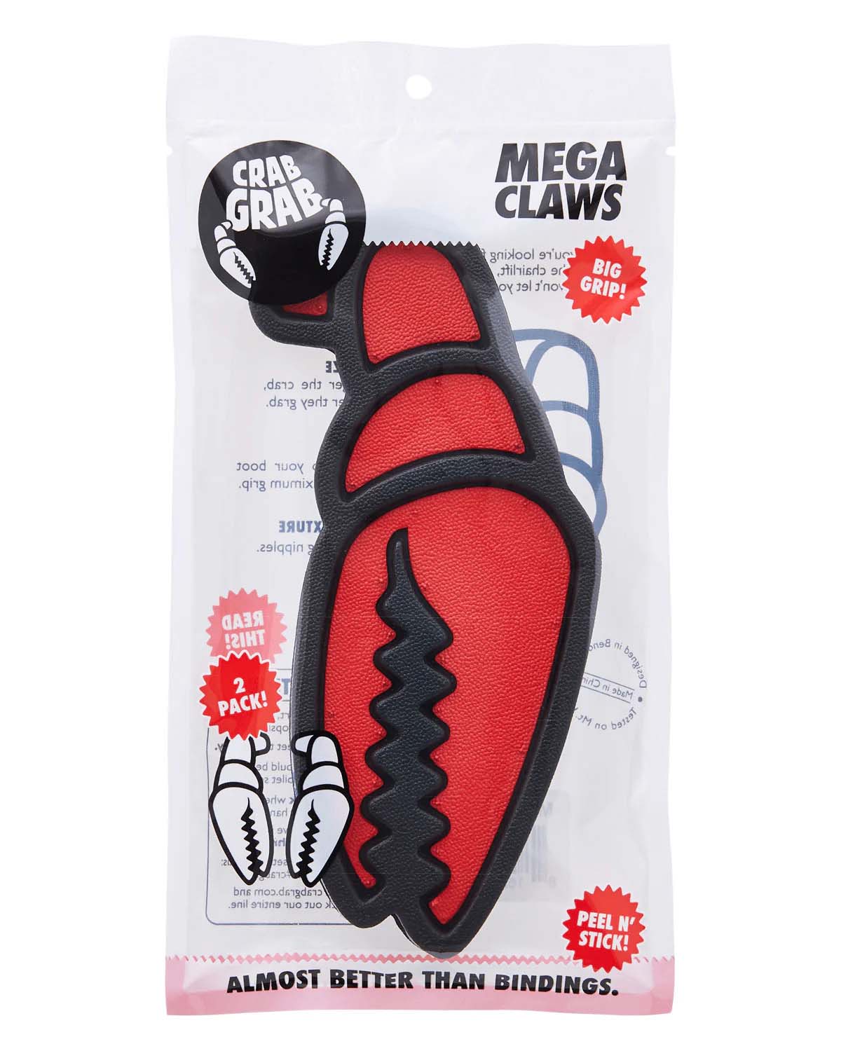 MegaClaw-Package of Crab Grab Mega Claws with branding and product details.