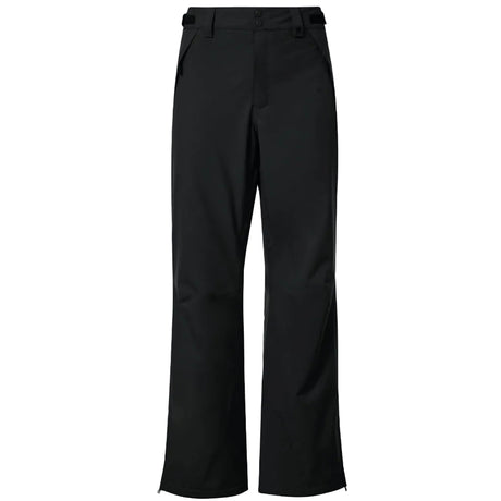 MensBestCedarBlackout-A pair of black Oakley Best Cedar RC insulated pants for men, displayed against a white background.