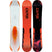 Mercury-multicolored snowboard on a white background