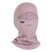 MerinoKidsBalaclava-A dusty pink balaclava face covering with a small black XTM brand tag on the side, shown against a plain white background.