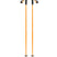 MetaPole-Orange, White, and black ski poles shown on a white background