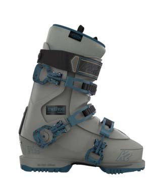 MethodPro-Gray and blue ski boot on a white background