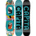 MicroMini-multicolored snowboard on a white background