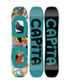 MicroMini-multicolored snowboard on a white background