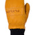 MightyMitt-Orange mittens with black cuffs on a white background