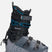 Mindbender90-A single K2 Mindbender ski boot in gray, black, and teal blue, shown from a side profile view against a light gray background.