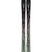 Mindbender96W- Pair of skis with a black and green design on a white background
