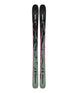 Mindbender96W- Pair of skis with a black and green design on a white background