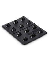MiniSharkTeeth-A black mini shark teeth with branding and product features on a white background