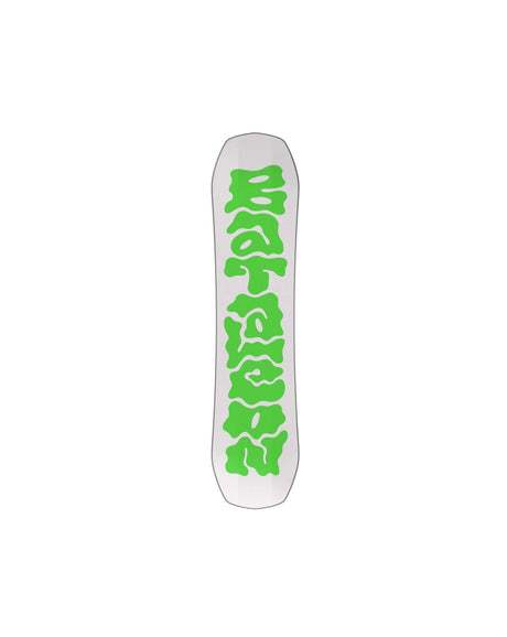 Minishred- Colorful snowboard with a logo on a white background