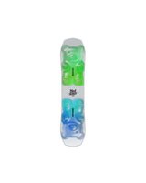 Minishred- Colorful snowboard with a logo on a white background