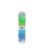 Minishred- Colorful snowboard with a logo on a white background