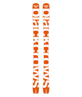 MirusCor- White and Orange skis on a white background