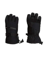 MisoIIGlove- A pair of black insulated winter gloves shown against a plain white background, displaying both the front and back views.