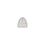 MohairBeanie-A small grey beanie hat centered on a plain white background.